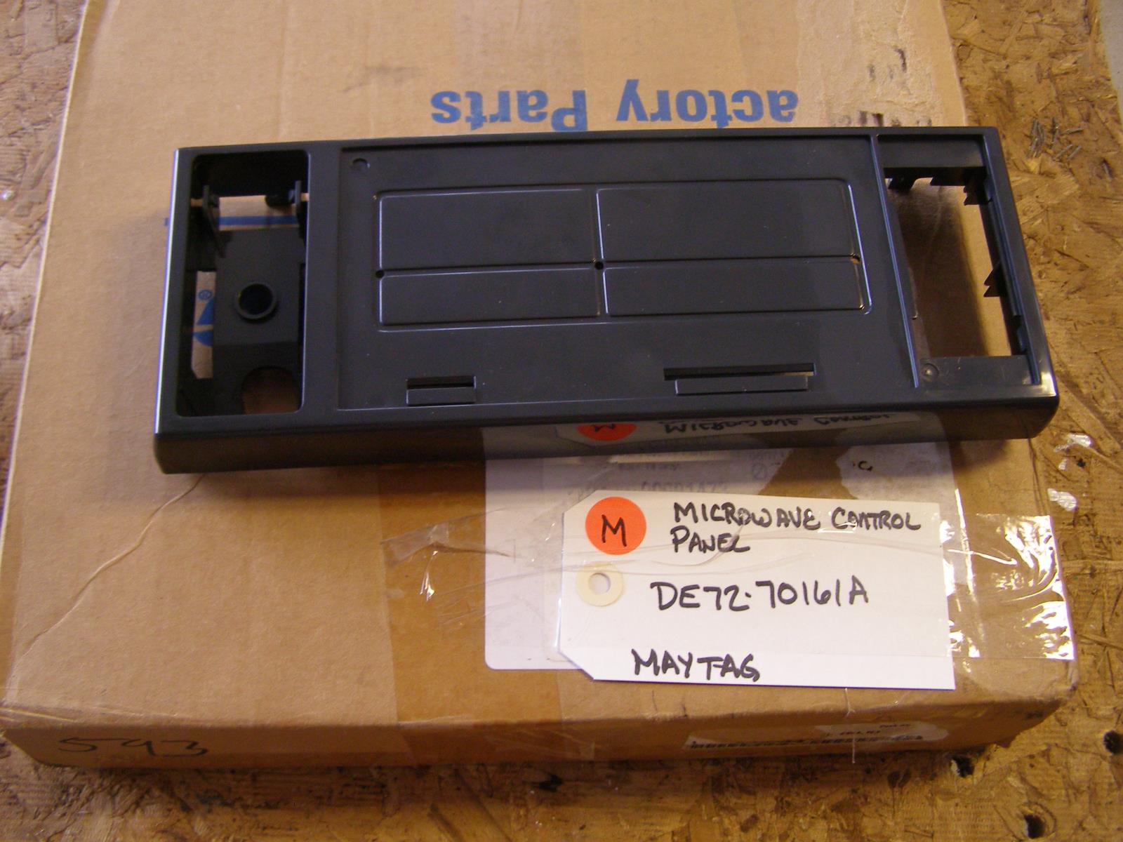 MAYTAG MICROWAVE DE72-70161A Panel, Control (blk) NEW IN BOX MAYTAG MICROWAVE DE72-70161A Panel, Control (blk) NEW IN BOX